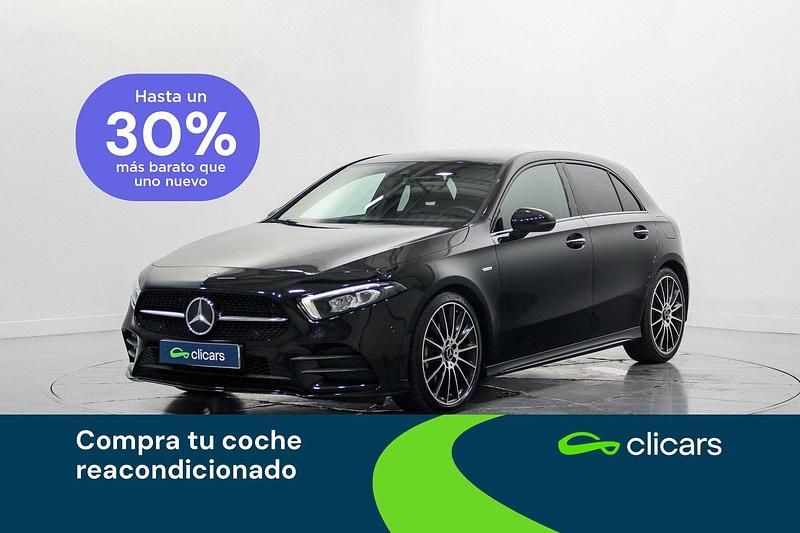 Negro Usado 2021 Mercedes A180 Berlina | 24.690 € (Precio justo) - Imagen 1/4