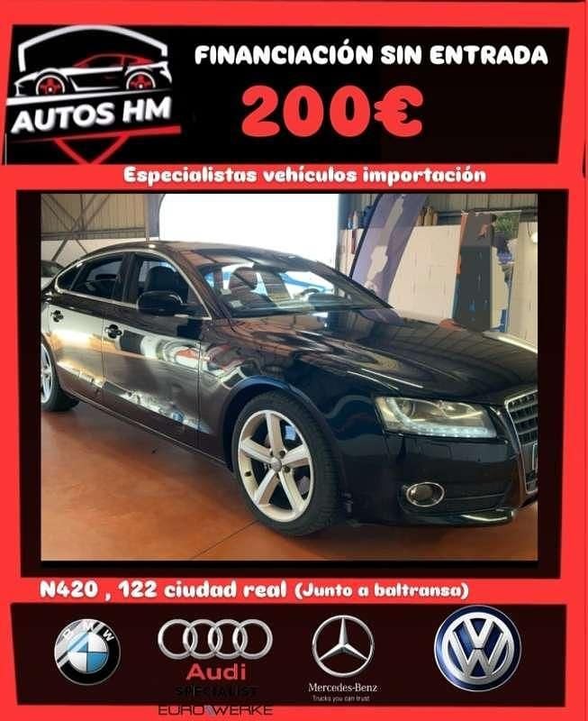 Negro Usado 2010 Audi A5 Sportback S-Line Berlina | 10.800 € (Buen precio) - Imagen 1/4