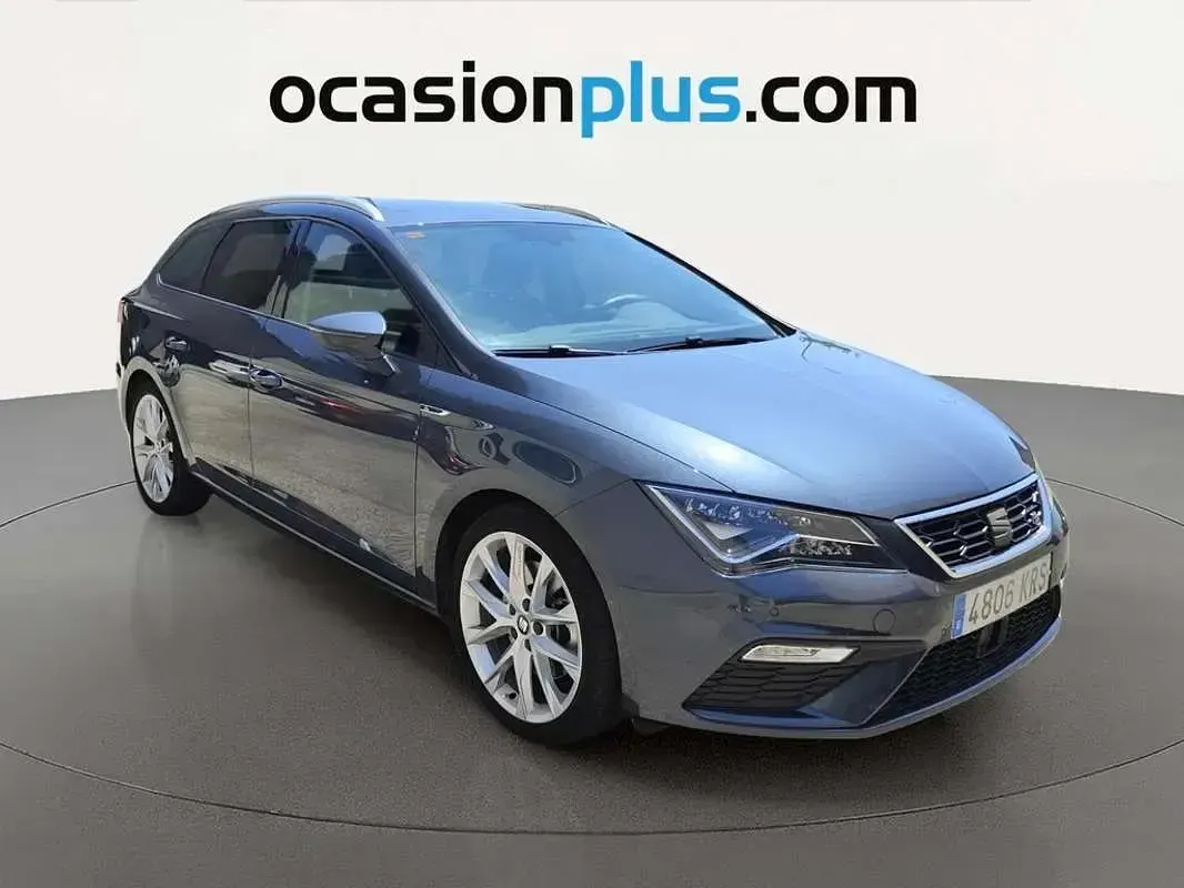 Usado Seat Leon ST FR 190 CV (139 kW) 2018 Gris Familiar