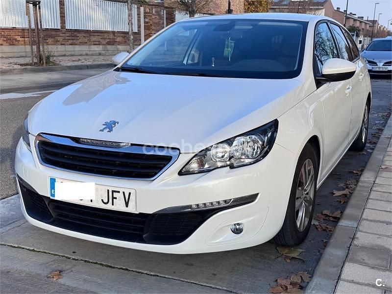 Blanco Usado 2015 Peugeot 308 SW Style Familiar | 8500 € (Buen precio) - Imagen 1/4