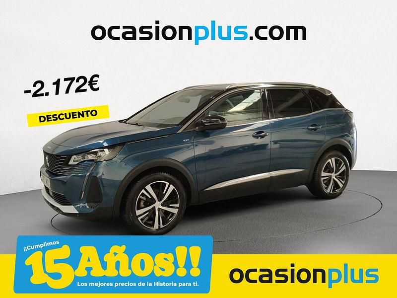 Azul Usado 2022 Peugeot 3008 GT Recogida | 23.900 € (Caro) - Imagen 1/4