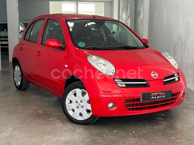 Rojo Usado 2007 Nissan Micra Acenta Berlina | 4690 € (Precio justo) - Imagen 1/4