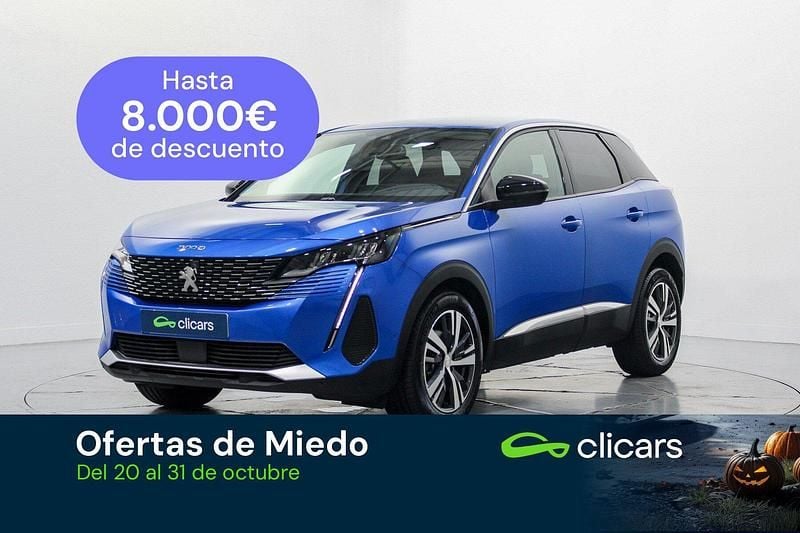 Azul Usado 2022 Peugeot 3008 Allure SUV | 21.990 € (Precio justo) - Imagen 1/4
