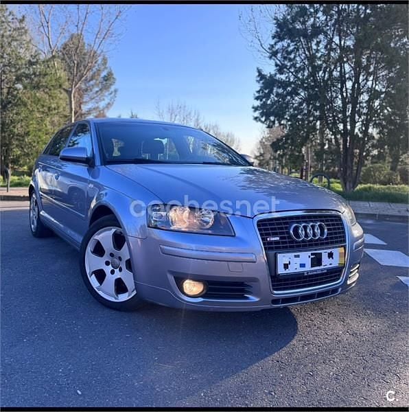 Usado Audi A3 S-Line 102 CV (75 kW) 2007 Gris / plata Utilitario