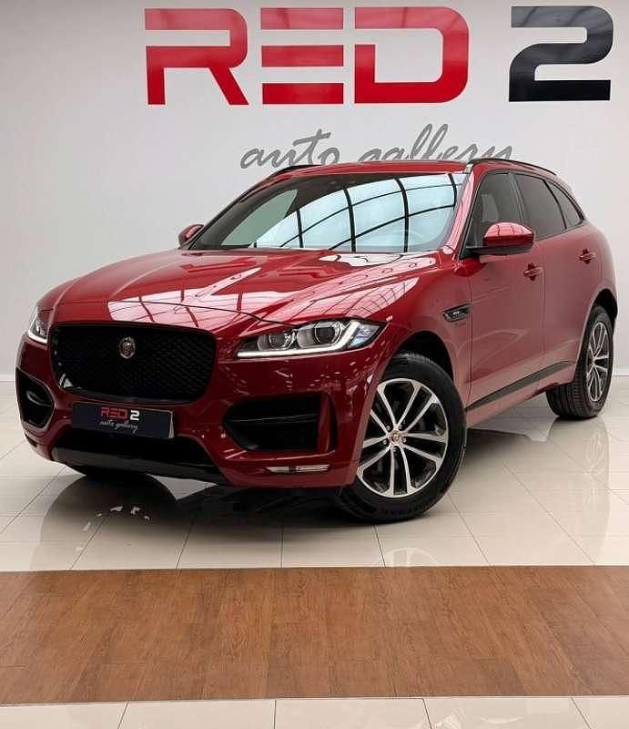 Rojo Usado 2018 Jaguar F-Pace R-Sport SUV | 29.490 € (Precio justo) - Imagen 1/4