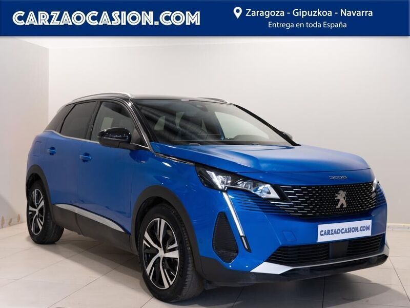 Azul Usado 2021 Peugeot 3008 GT SUV | 23.995 € (Un poco caro) - Imagen 1/4