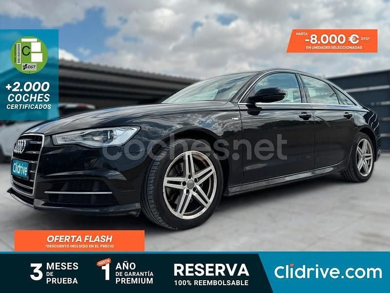 Usado Audi A6 S-Line 218 CV (160 kW) 2017 Negro Berlina
