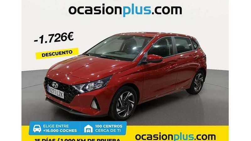 Rojo Usado 2022 Hyundai i20 Utilitario | 17.264 € (Un poco caro) - Imagen 1/4