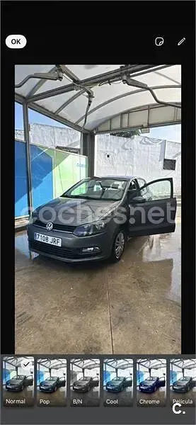Usado VW Polo Edition 75 CV (55 kW) 2016 Negro Berlina