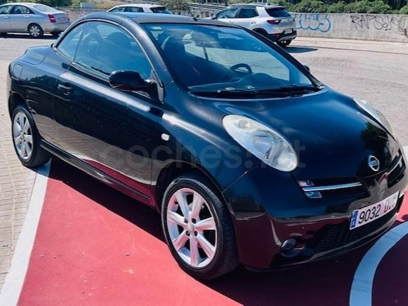 Usado Nissan Micra C+C Tekna 88 CV (64 kW) 2006 Negro Descapotable