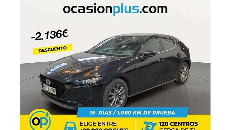 Usado Mazda 3 Prime-Line 140 CV (102 kW) 2025 Negro Utilitario