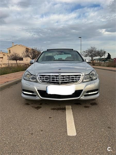 Gris / plata Usado 2013 Mercedes C200 Elegance Berlina | 12.500 € (Buen precio) - Imagen 1/4