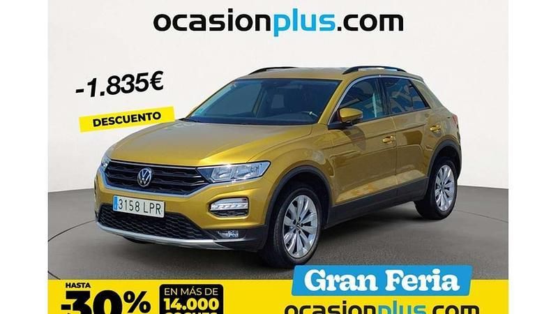 Amarillo Usado 2021 VW T-Roc Advance SUV | 18.355 € (Buen precio) - Imagen 1/4