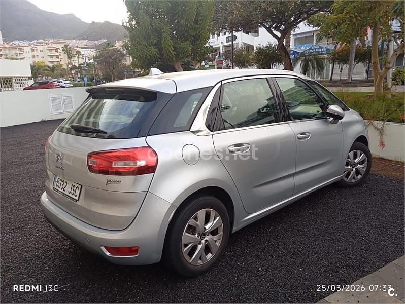 Usado Citroën C4 Picasso Live 130 CV (95 kW) 2016 Gris / plata Monovolumen