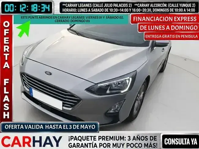 Usado Ford Focus Trend+ 125 HP (91 kW) 2021 Cinzento Sedan