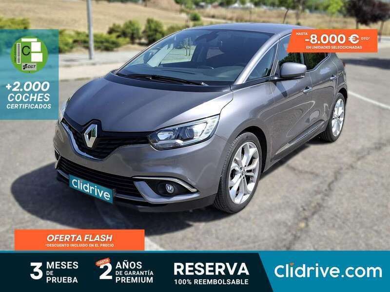 Gris Usado 2017 Renault Scénic IV Intens Monovolumen | 13.590 € (Un poco caro) - Imagen 1/3