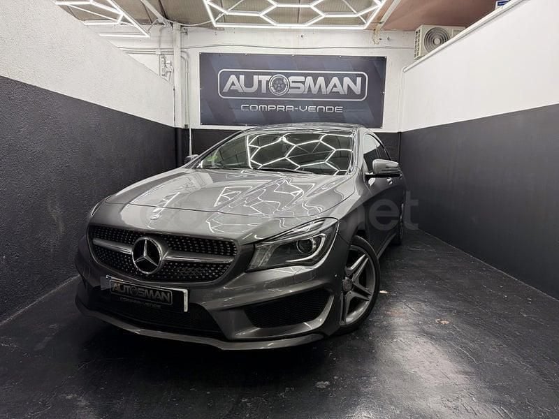 Usado Mercedes CLA200 AMG line 136 CV (100 kW) 2015 Gris / plata Berlina
