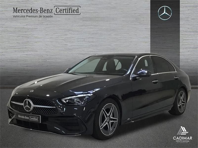 Gris Usado 2021 Mercedes C220 AMG line Berlina | 37.900 € (Precio justo) - Imagen 1/4