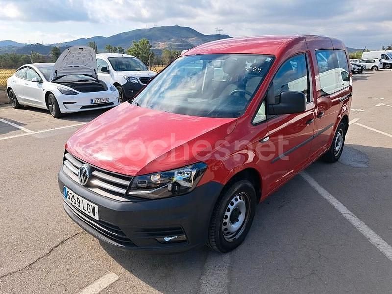 Rojo Usado 2020 VW Caddy Trendline Monovolumen | 17.690 € (Precio justo) - Imagen 1/4