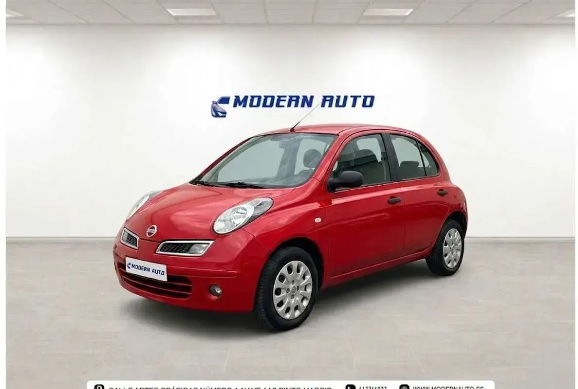 Usado Nissan Micra Acenta 80 CV (58 kW) 2008 Rojo Utilitario