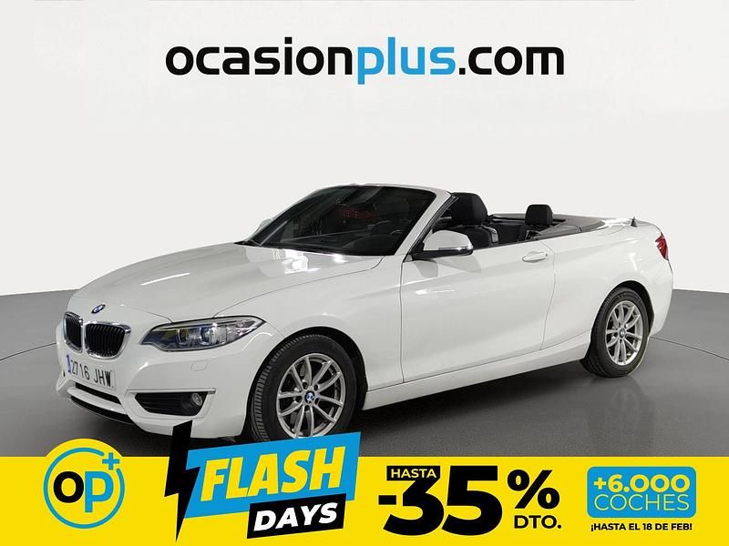 Blanco Usado 2015 BMW 220 Descapotable | 16.190 € (Precio justo) - Imagen 1/4