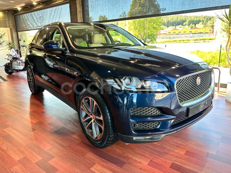 Azul Usado 2018 Jaguar F-Pace Prestige SUV | 28.890 € (Caro) - Imagen 1/4
