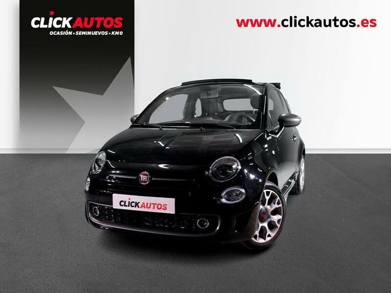 Negro Usado 2022 Fiat 500 Sport Descapotable | 11.900 € (Precio justo) - Imagen 1/4