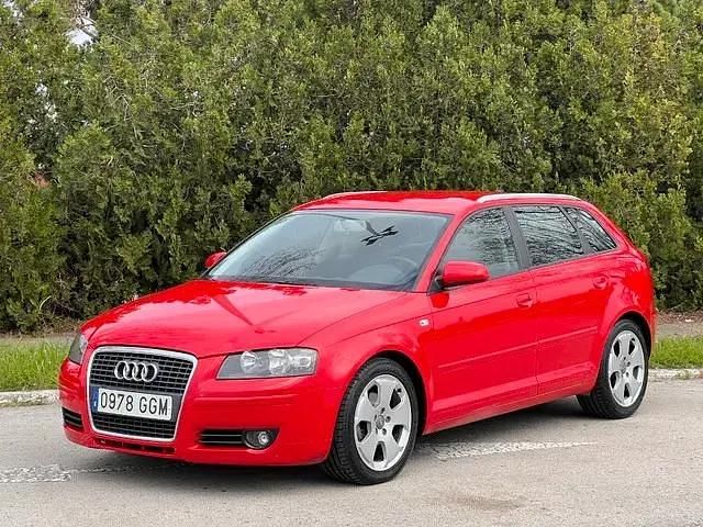 Brugt Audi A3 Attraction 160 HK (117 kW) 2008 Rød Hatchback