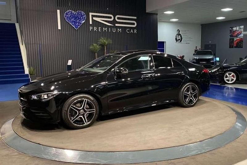 Usado Mercedes C220 AMG line 218 CV (160 kW) 2021 Negro Coupe