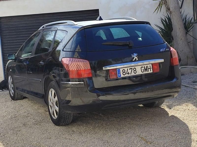 Usado Peugeot 407 110 CV (80 kW) 2009 Negro Familiar
