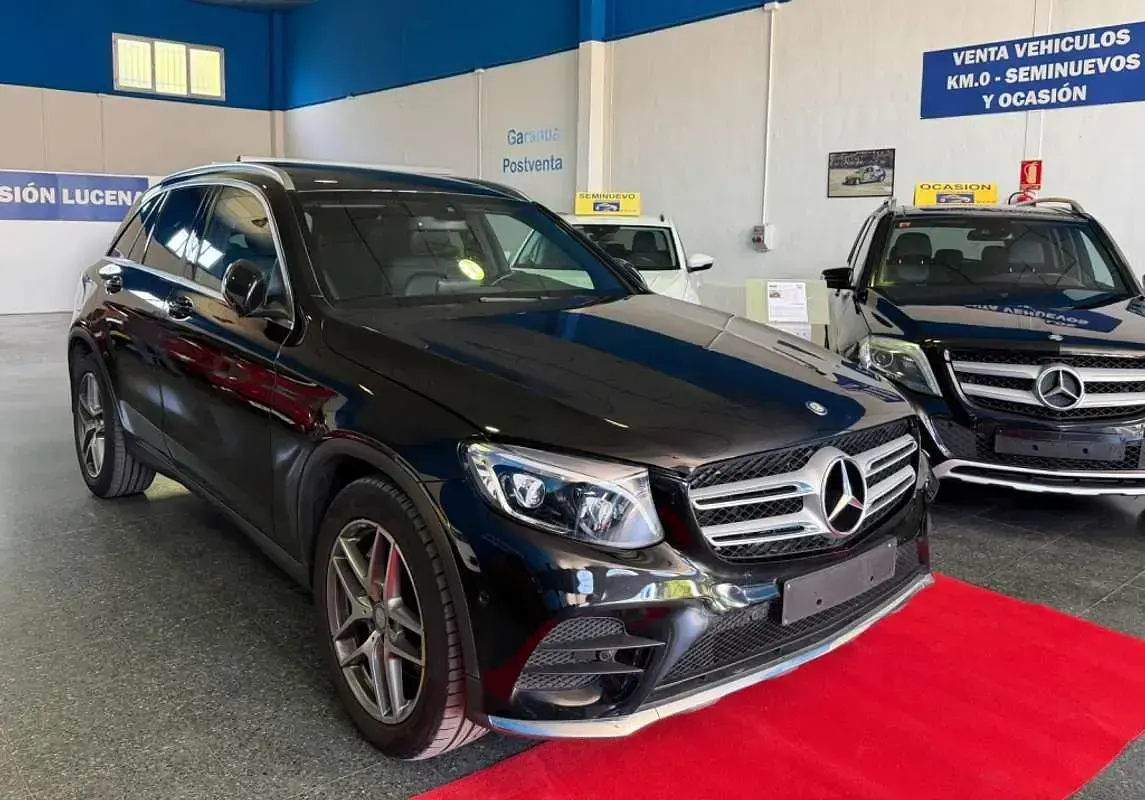 Usado Mercedes GLC220 Exclusive 170 CV (125 kW) 2015 Negro SUV