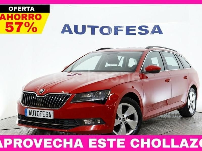 Rojo Usado 2018 Skoda Superb Ambition Familiar | 15.850 € (Buen precio) - Imagen 1/4