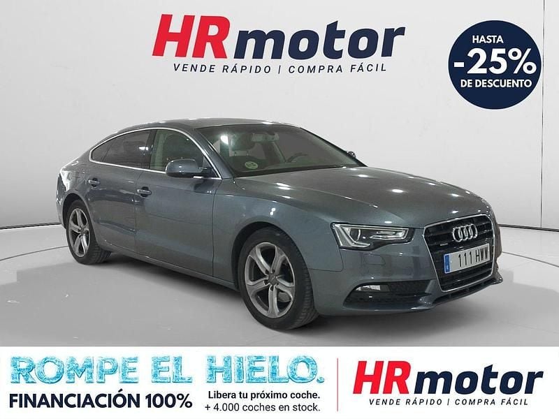 Usado Audi A5 177 CV (130 kW) 2014 Gris Coupe