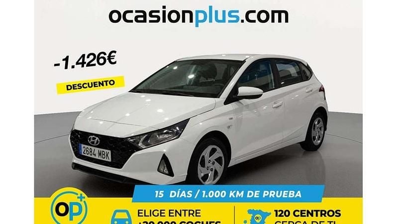 Blanco Usado 2022 Hyundai i20 Utilitario | 13.628 € (Precio justo) - Imagen 1/4