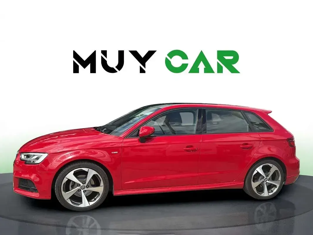 Usado Audi A3 Sportback S-Line 150 CV (110 kW) 2019 Rojo Utilitario
