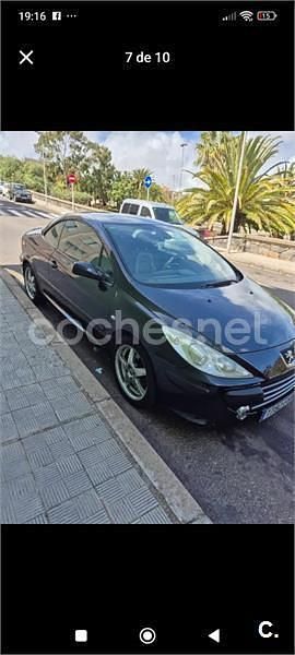Usado Peugeot 307 CC 110 CV (80 kW) 2006 Negro Descapotable