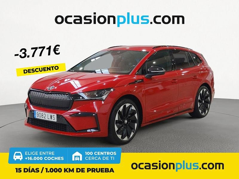 Rojo Usado 2022 Skoda Enyaq iV SUV | 33.790 € (Un poco caro) - Imagen 1/4