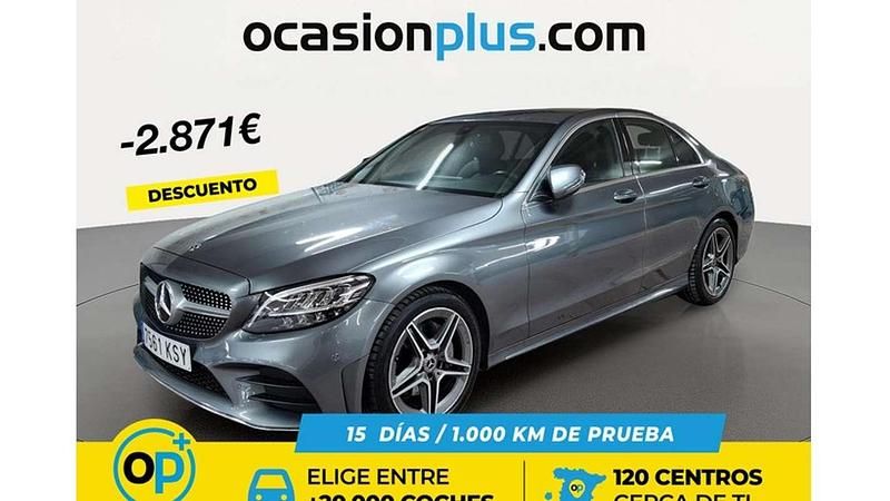 Usado Mercedes C200 AMG 184 CV (135 kW) 2019 Gris Berlina