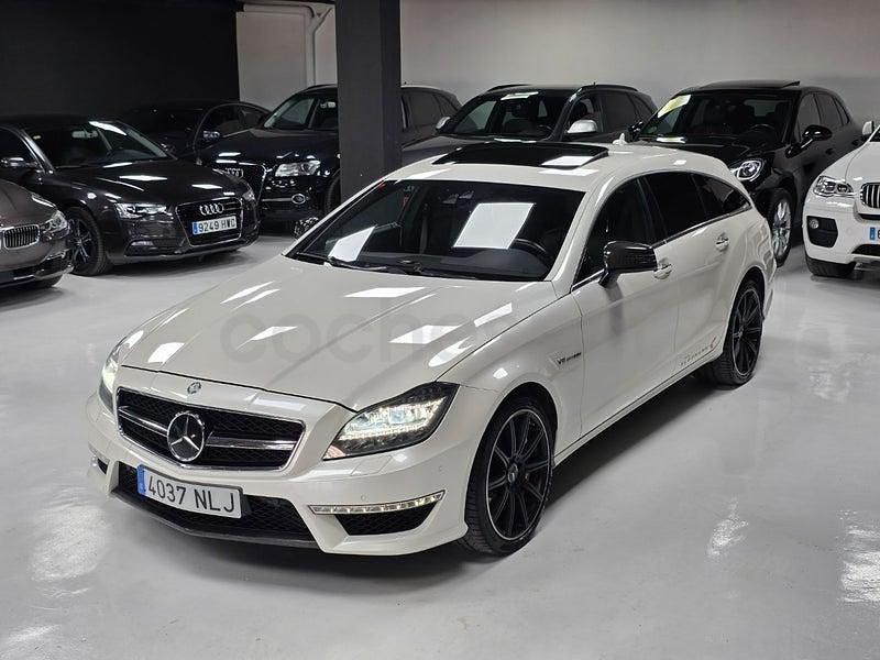 Usado Mercedes CLS63 AMG Shooting Brake AMG 585 CV (430 kW) 2014 Blanco Familiar