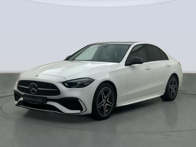 Blanco Usado 2024 Mercedes C200 AMG line Berlina | 42.900 € (Buen precio) - Imagen 1/4