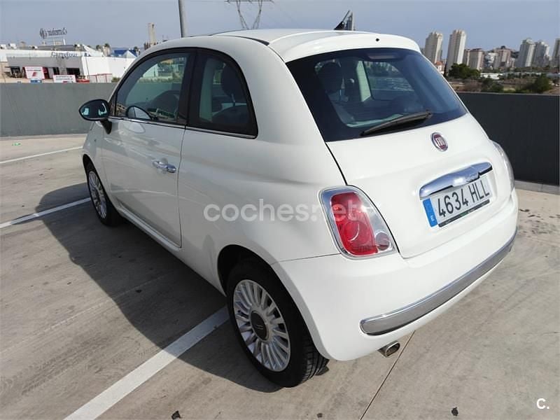 Usado Fiat 500 Lounge 69 CV (50 kW) 2012 Blanco Berlina