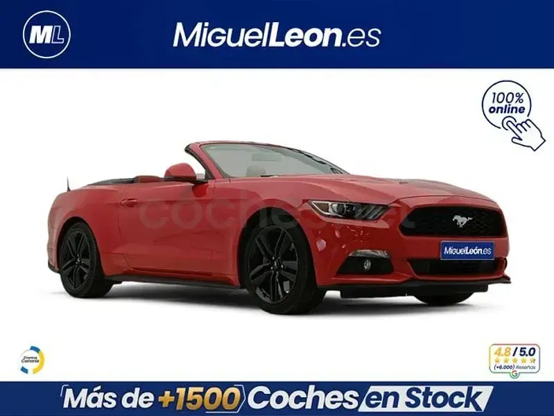 Usado Ford Mustang 290 CV (213 kW) 2018 Rojo Descapotable