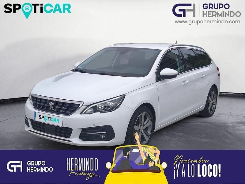 Blanco Usado 2020 Peugeot 308 Allure Familiar | 9885 € (Buen precio) - Imagen 1/4