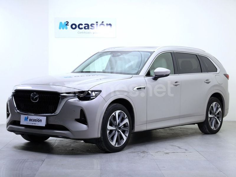 Beige Usado 2024 Mazda CX-80 Takumi-Line SUV | 58.990 € (Precio justo) - Imagen 1/4