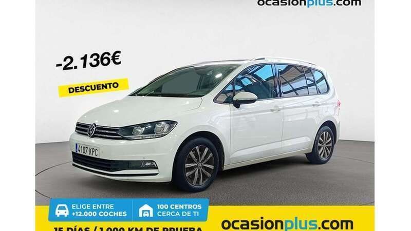 Blanco Usado 2018 VW Touran Advance Monovolumen | 21.364 € (Precio justo) - Imagen 1/4