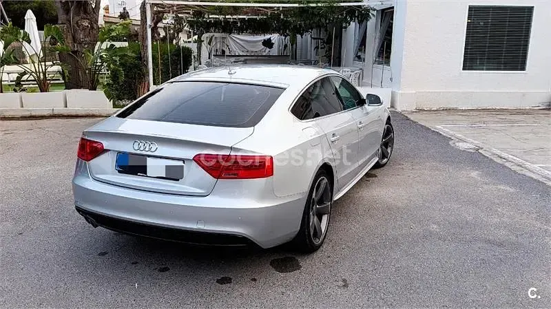 Usado Audi A5 Sportback S-Line 177 CV (130 kW) 2014 Gris / plata Utilitario