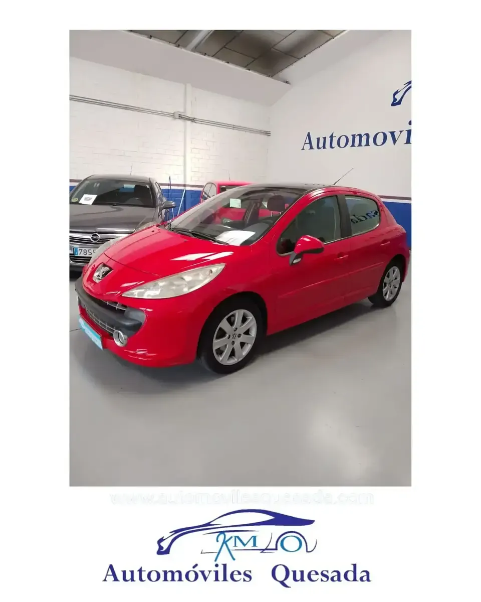 Usado Peugeot 207 90 CV (66 kW) 2007 Rojo Utilitario