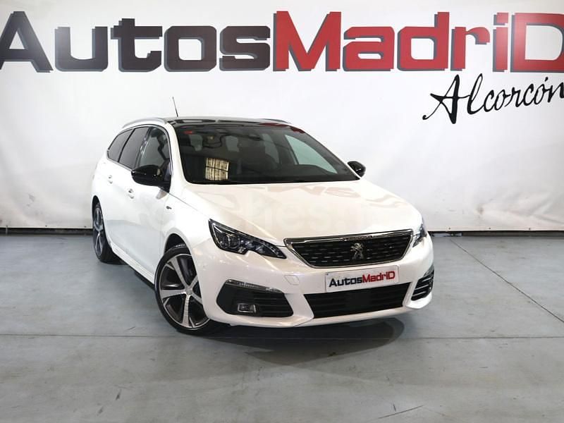Blanco Usado 2021 Peugeot 308 GT Familiar | 19.490 € (Precio justo) - Imagen 1/4