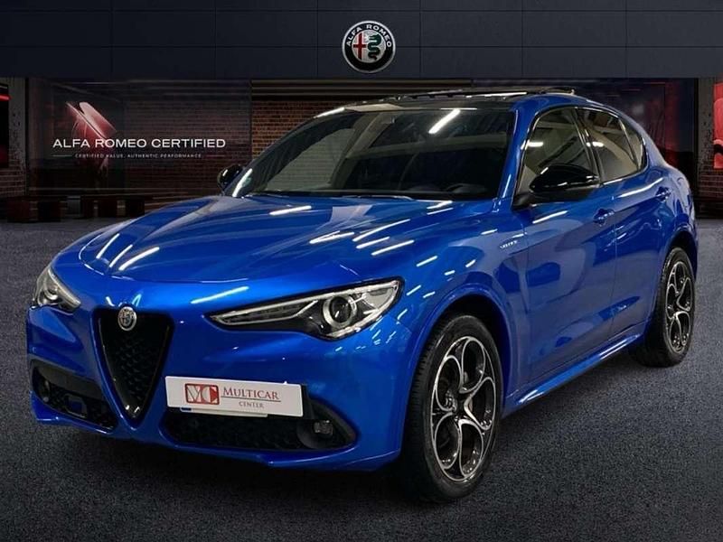 Azul Usado 2022 Alfa Romeo Stelvio Veloce SUV | 32.990 € (Caro) - Imagen 1/4