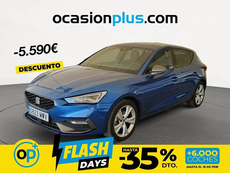 Usado Seat Leon FR 110 CV (80 kW) 2024 Azul Berlina